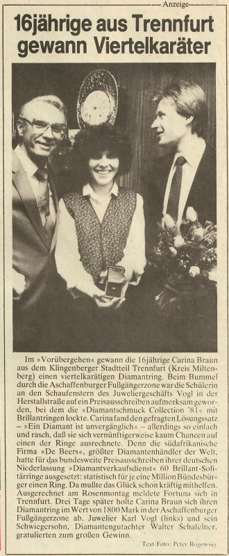 1981 Anzeige Gewinn Viertelkaräter (1)